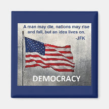JFK Citation Démocratie Drapeau américain Design