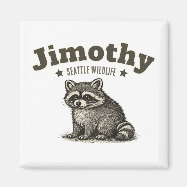 Aimant Jimothy Raton Seattle Faune (Devant)