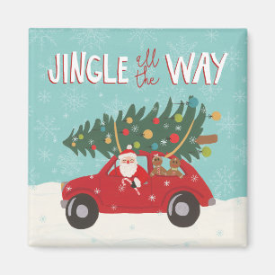 Aimant Jingle Tout Le Chemin   Père Noël Car