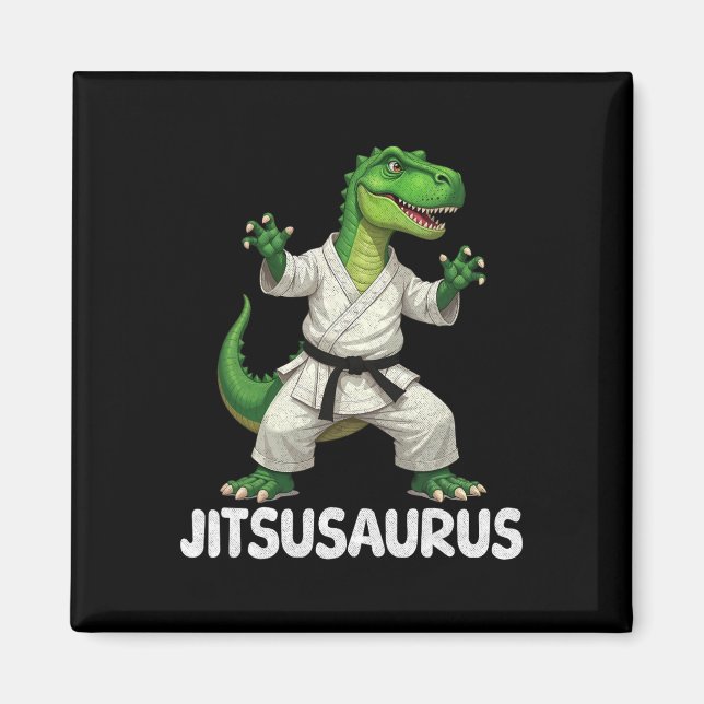 Aimant Jitsusaurus Dinosaure Karaté Arts Martiaux Amuseme (Devant)