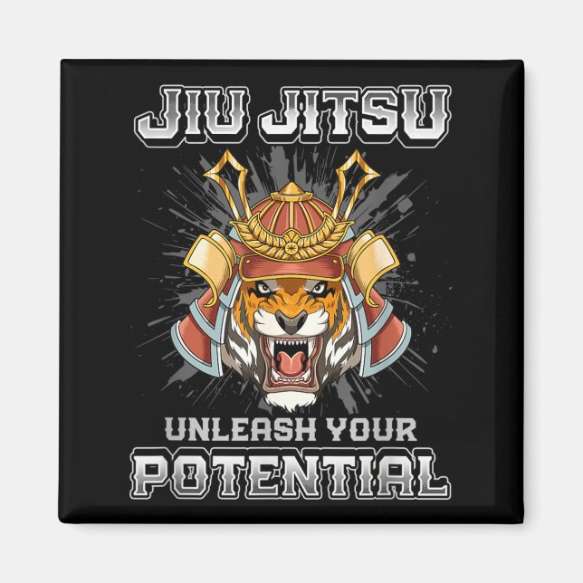 Aimant Jiu Jitsu Brésilien MMA et Grappling BJJ Samouraï (Devant)