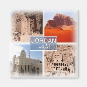 Aimant JO0026 Asie, Jordanie, Pétra, Wadi Rum, réfrigérat