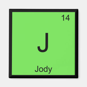 Aimant Jody Name Chimie, élément Tableau périodique