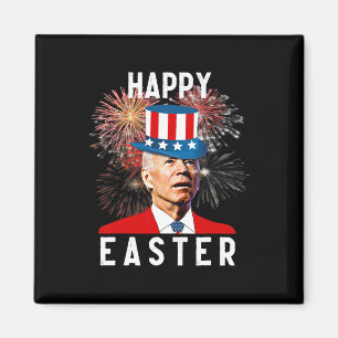 Aimant Joe Biden Heureux Pâques Pour 4 juillet Drôle