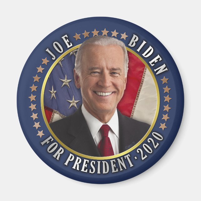 Aimant Joe Biden pour le président démocrate 2020 Photo (Devant)