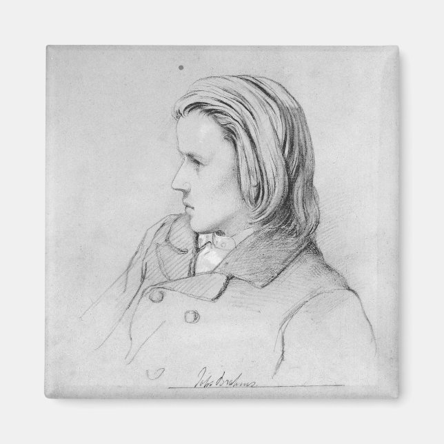 Aimant Johannes Brahms, 20 ans, 1853 (Devant)