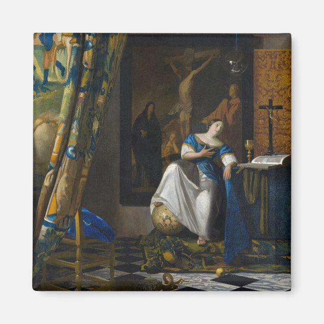 Aimant Johannes Vermeer - Allégorie de la foi (Devant)