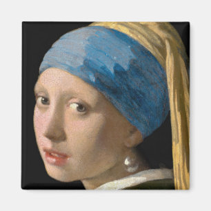 Aimant Johannes Vermeer - Fille avec une oreille perle