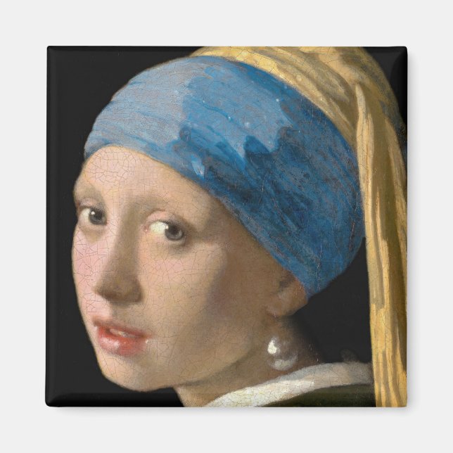 Aimant Johannes Vermeer - Fille avec une oreille perle (Devant)