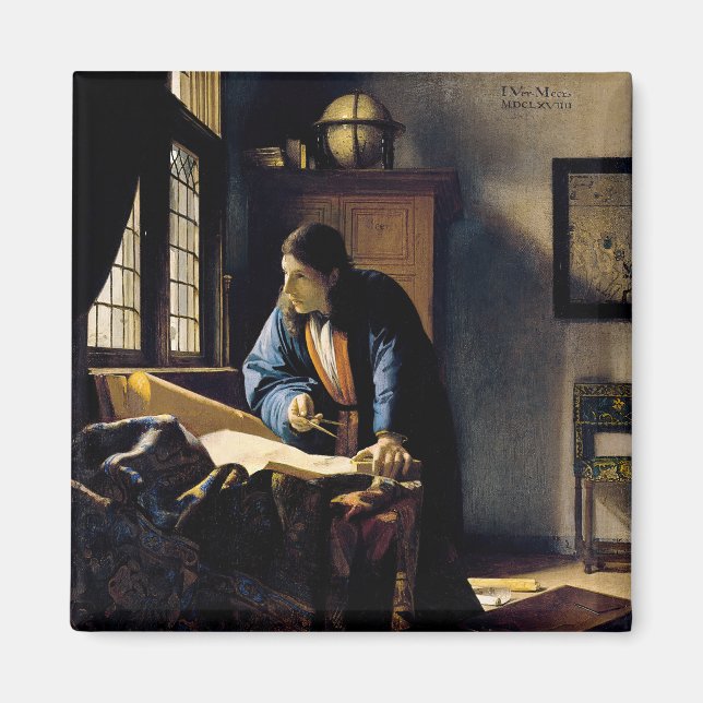 Aimant Johannes Vermeer - Le géographe (Devant)