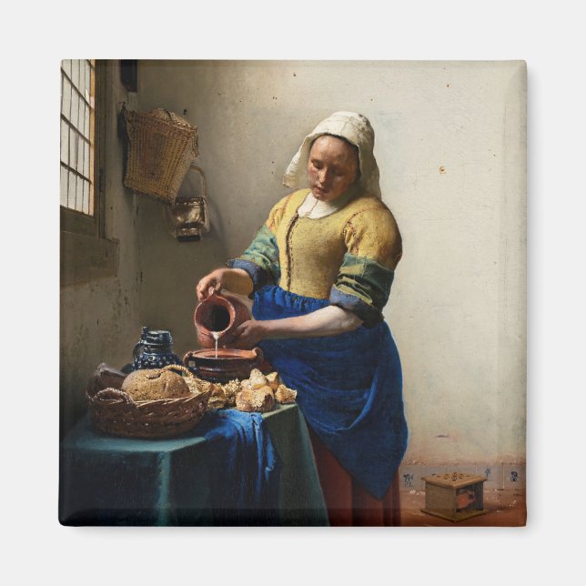 Aimant Johannes Vermeer - The Milkmaid (Devant)