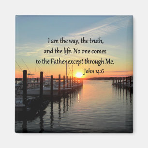 AIMANT JOHN 14:6 DESIGN PHOTO SUNSET