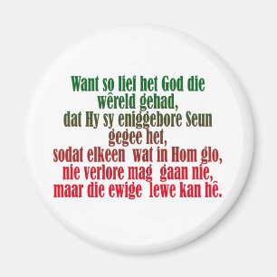 Aimant John 3:16 Afrikaans
