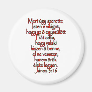 Aimant John 3:16 Hongrois