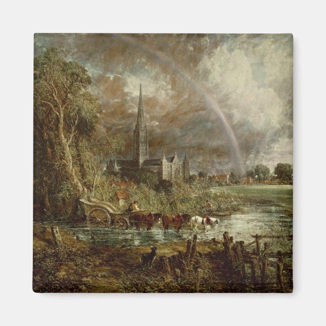 Aimant John Constable | Cathédrale de Salisbury de la Mea (Devant)