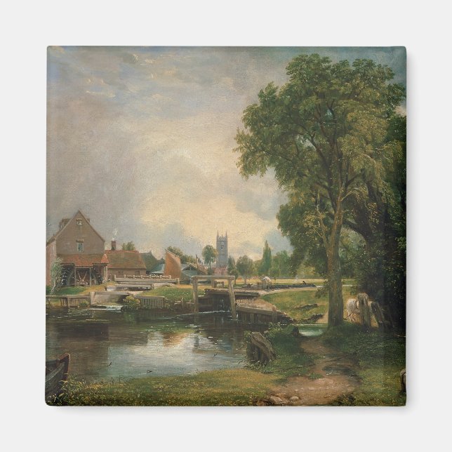 Aimant John Constable | Dedham Lock and Mill, 1820 (Devant)