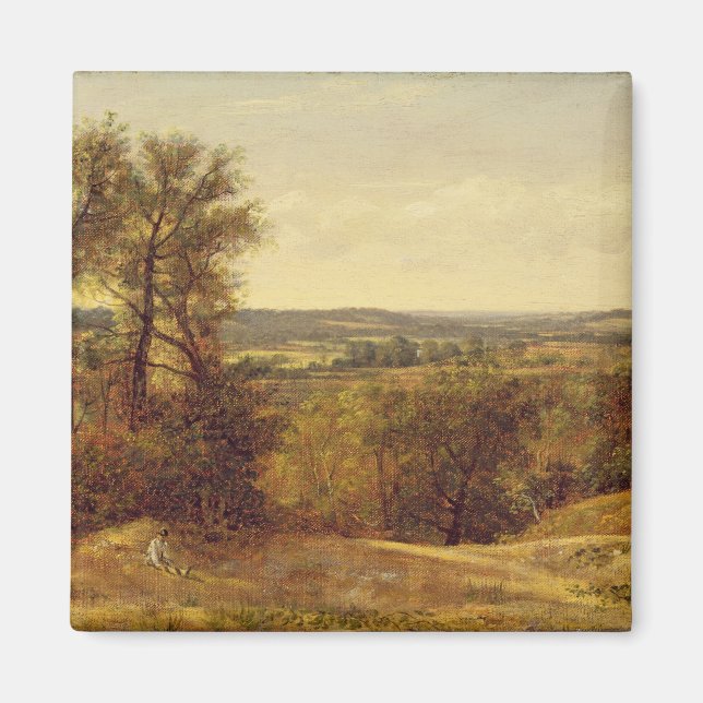Aimant John Constable | Dedham Vale, c.1802 (huile sur ca (Devant)