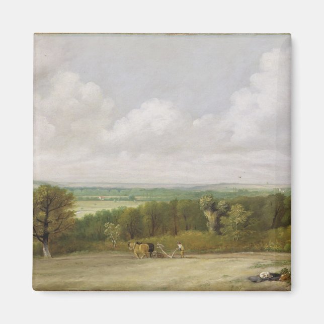 Aimant John Constable | Paysage : Scène de soufflage dans (Devant)