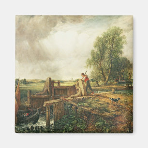 Aimant John Constable un bateau passant une serrure