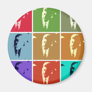Aimant John F Kennedy Pop Art