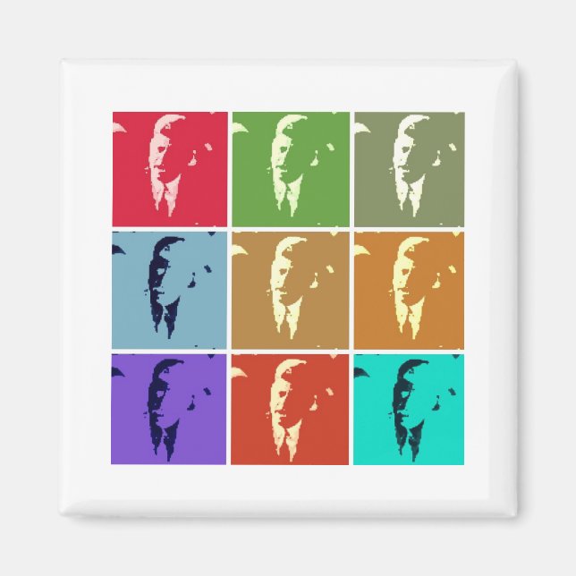 Aimant John F Kennedy Pop Art (Devant)