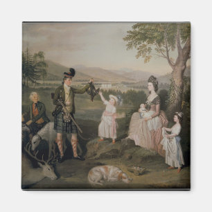 Aimant John, le 4ème duc d'Atholl et sa famille