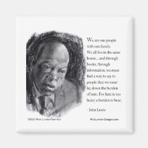 Aimant John Lewis & Citation Portrait Beau