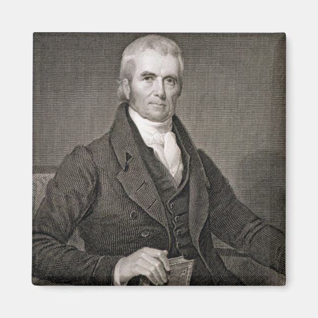 Aimant John Marshall (1755-1835), gravé par Asher Brown (Devant)