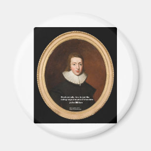 Aimant John Milton Amour & Chocolat Citation Cadeaux & Ca