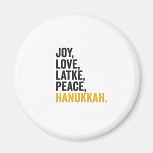 Aimant Joie Amour Latkes Paix Hanukkah Drôle Juif