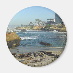 Aimant Joints sur le sable dans la crique de La Jolla