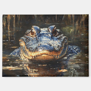 Aimant Joli Alligator en Floride Everglades Peinture