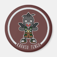 Joli Cartoon Crow Tengu | Yokai japonais