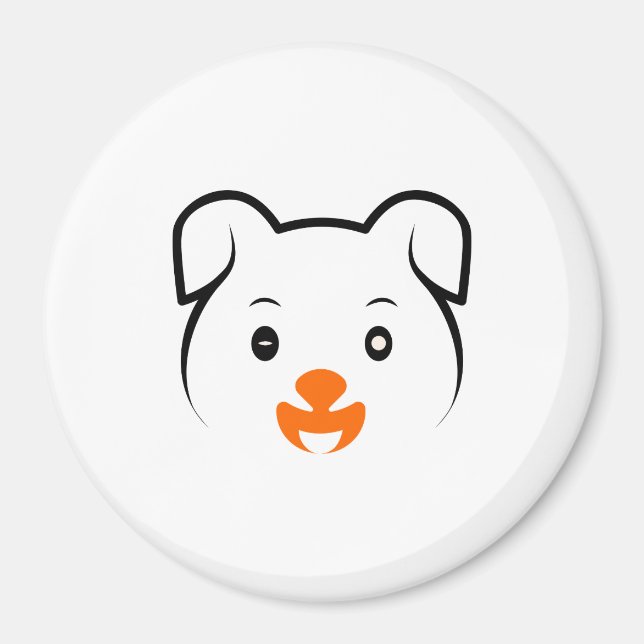 Aimant Joli chiot (Devant)