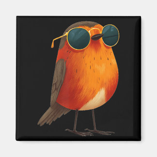 Aimant Joli costume de Robin de dessin animé avec lunette