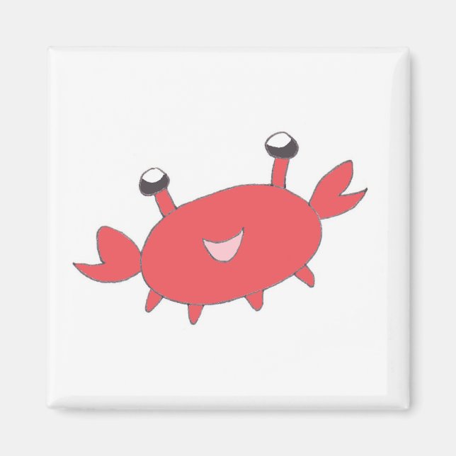 Aimant Joli Crabe Rouge (Devant)