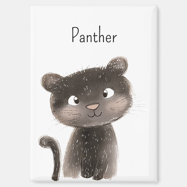 Aimant Joli Douce Panthère Animal (Recto)