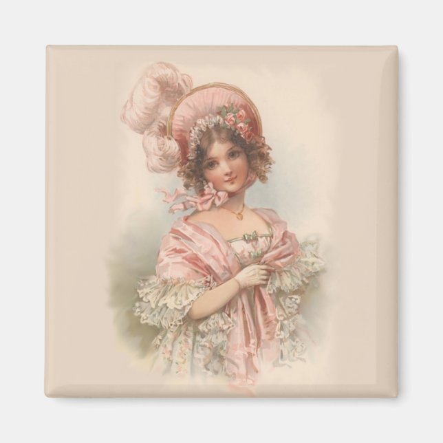 Aimant Joli en rose (Devant)
