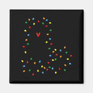 Aimant Joli Graphisme de Chat de Noël pour Maman de Chat 