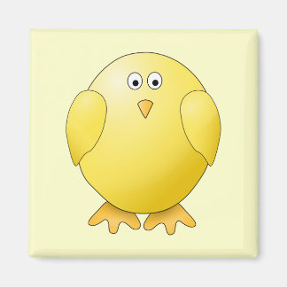 Aimant Joli Jaune. Petit Oiseau.