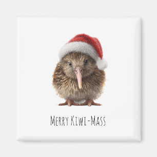 Aimant Joli Kiwi de Noël, personnalisé