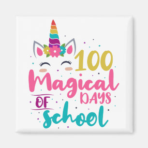 Aimant Joli Licorne 100 Jours Magiques D'École