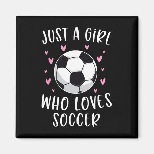 Aimant Joli maillot de football pour filles juste une fil