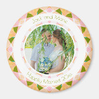 Joli Mariage rose vert Keepsaké cadeau photo