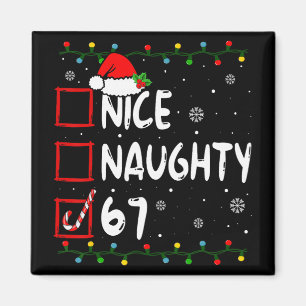 Aimant Joli Méchant 6 7 Mème 67 Noël Six Sept Xmas