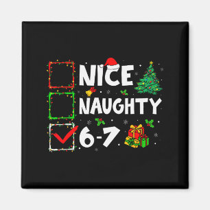Aimant Joli Méchant 6 7 Mème 6 7 Noël Six Sept Xmas