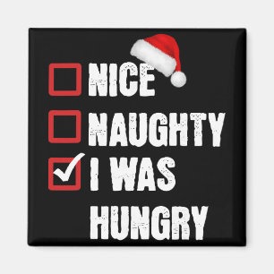 Aimant Joli méchant j'avais faim drôle de Noël Père Noël