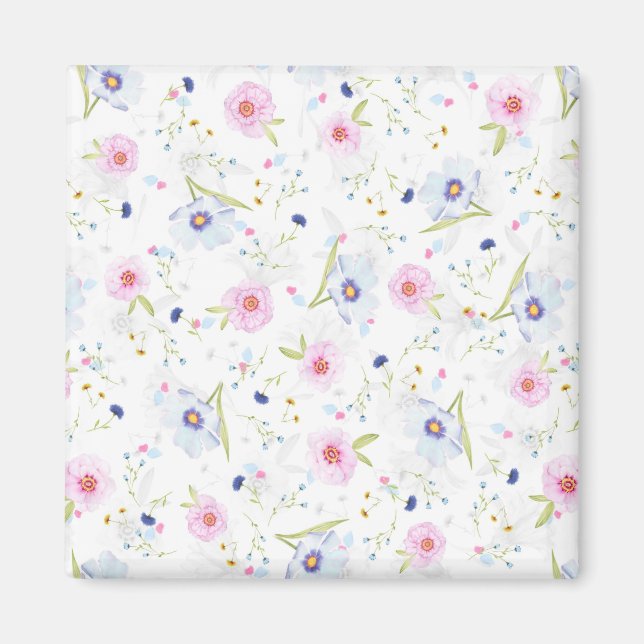 Aimant Joli motif floral (Devant)