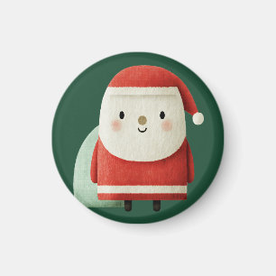 Aimant Joli Père Noël minimaliste