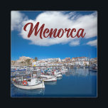 Aimant Joli Port de Minorque Ciutadella - Souvenir<br><div class="desc">Décor chic et joli avec Photographie du port de Ciutadella sur l'île espagnole de Minorque dans la mer Méditerranée en Europe. cet aimant sera un cadeau personnalisé parfait.</div>